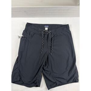 Patagonia Men's Stretch Planing Board Shorts 33 Black 20" Outseam Surf Swim